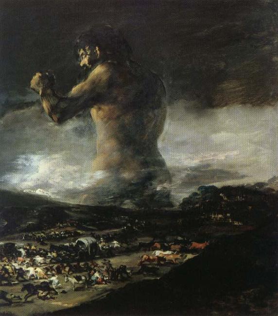 Francisco Goya The Colossus or Panic China oil painting art